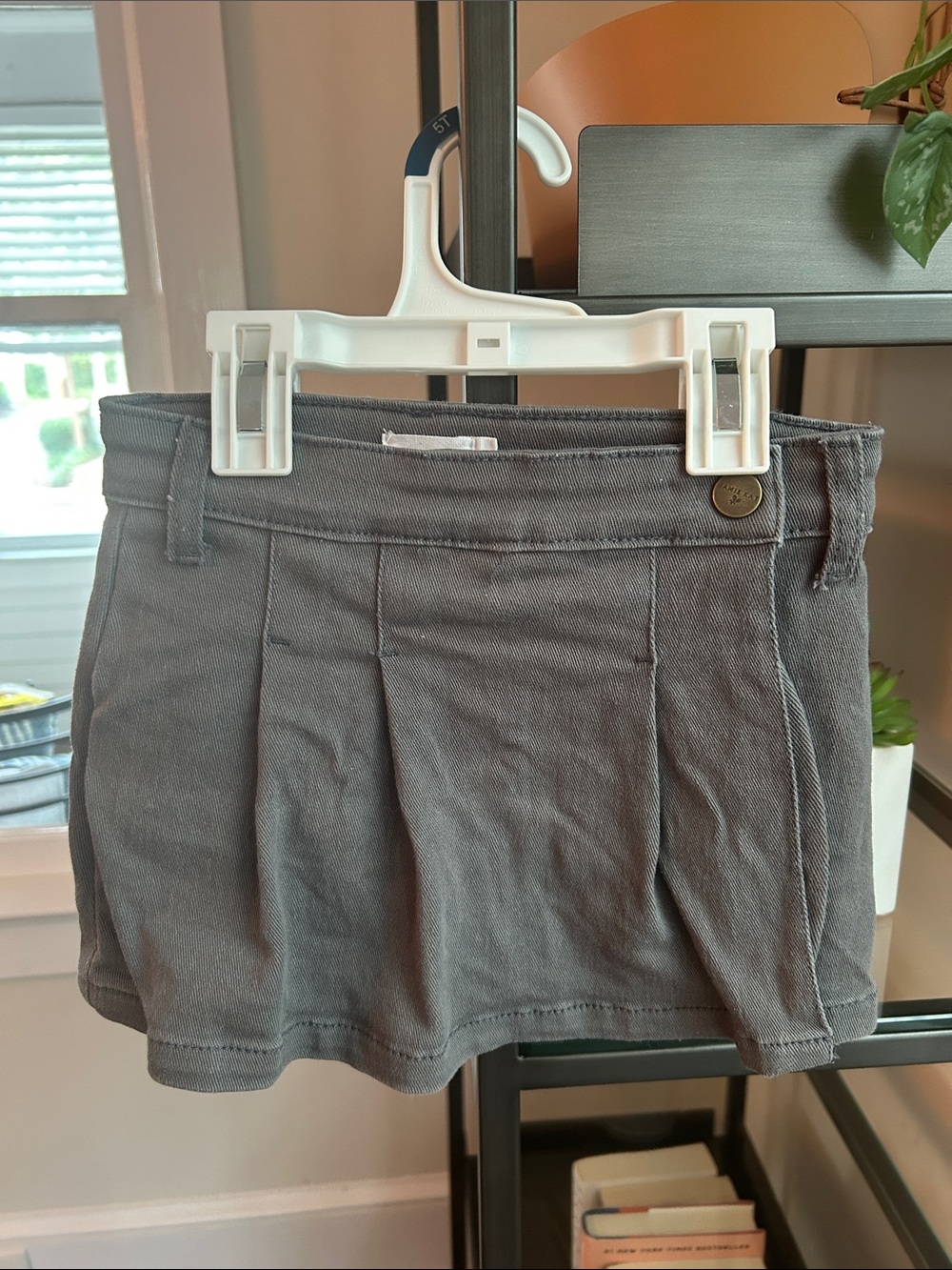 Jamie Kay Gray High-Waist Pleated Skirt